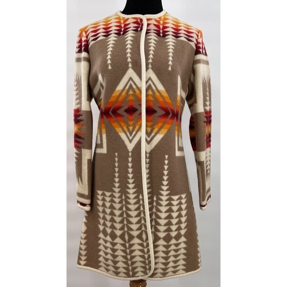 Young Pendleton Girls Southwest Southwestern Wool Jacket Size Small 7-8